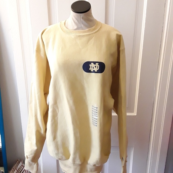 Champion Other - NWOT Notre Dame Yellow Irish Champion Sweatshirt